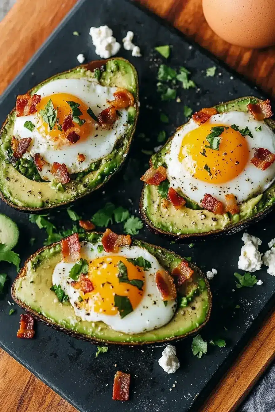 Baked Eggs in Avocado