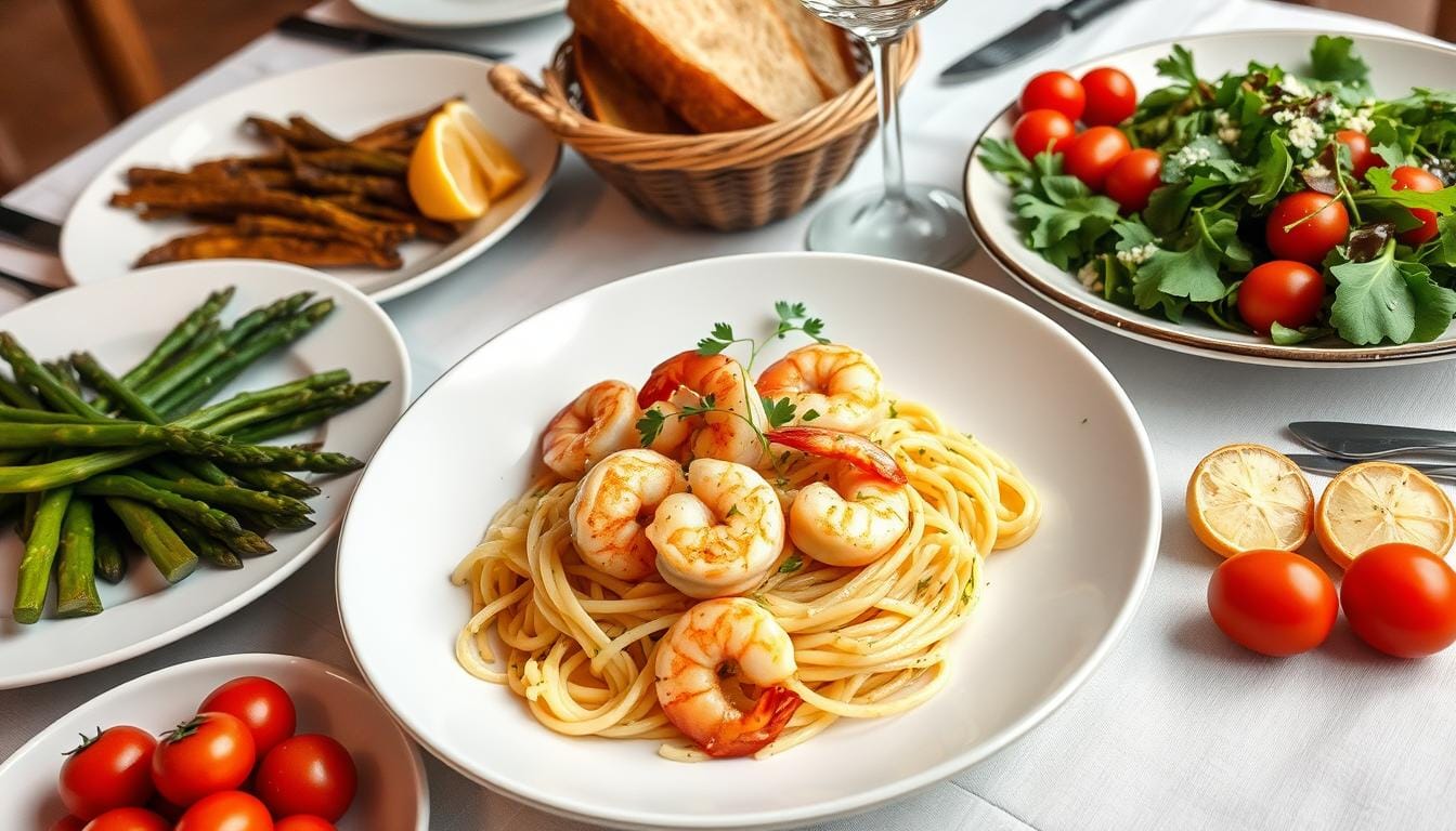 what to serve with shrimp scampi